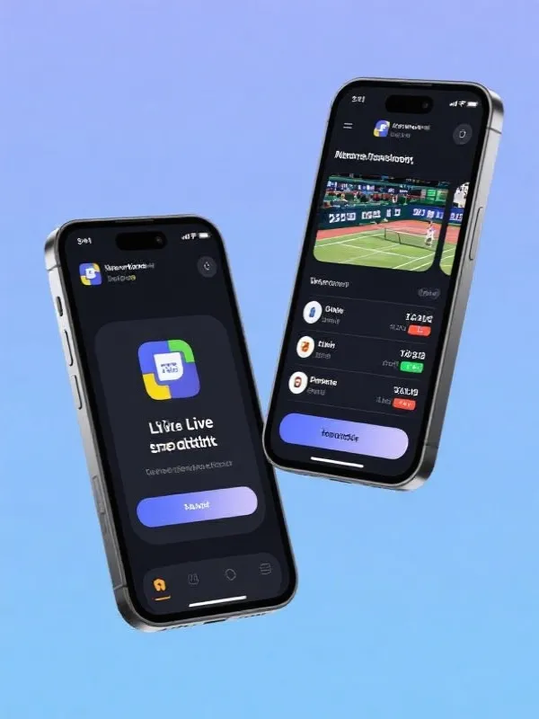 网球直播APP界面演示